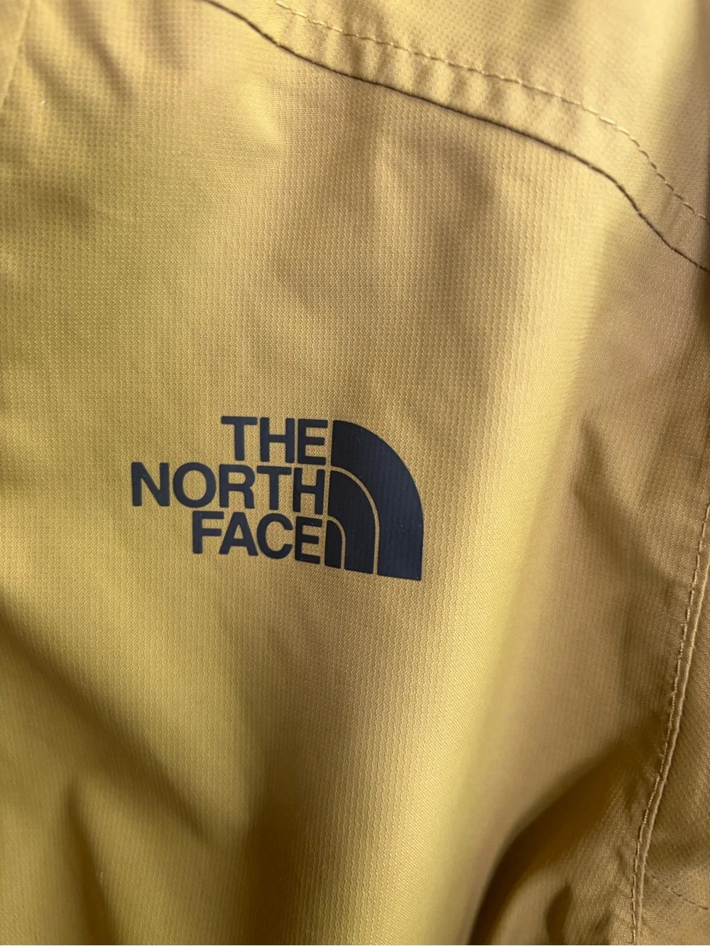 The North Face DryVent Hooded Rain Jacket Mens M Khaki Waterproof Camo Lined
